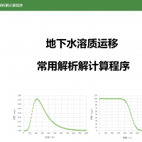 地下水污染解析解計算程序